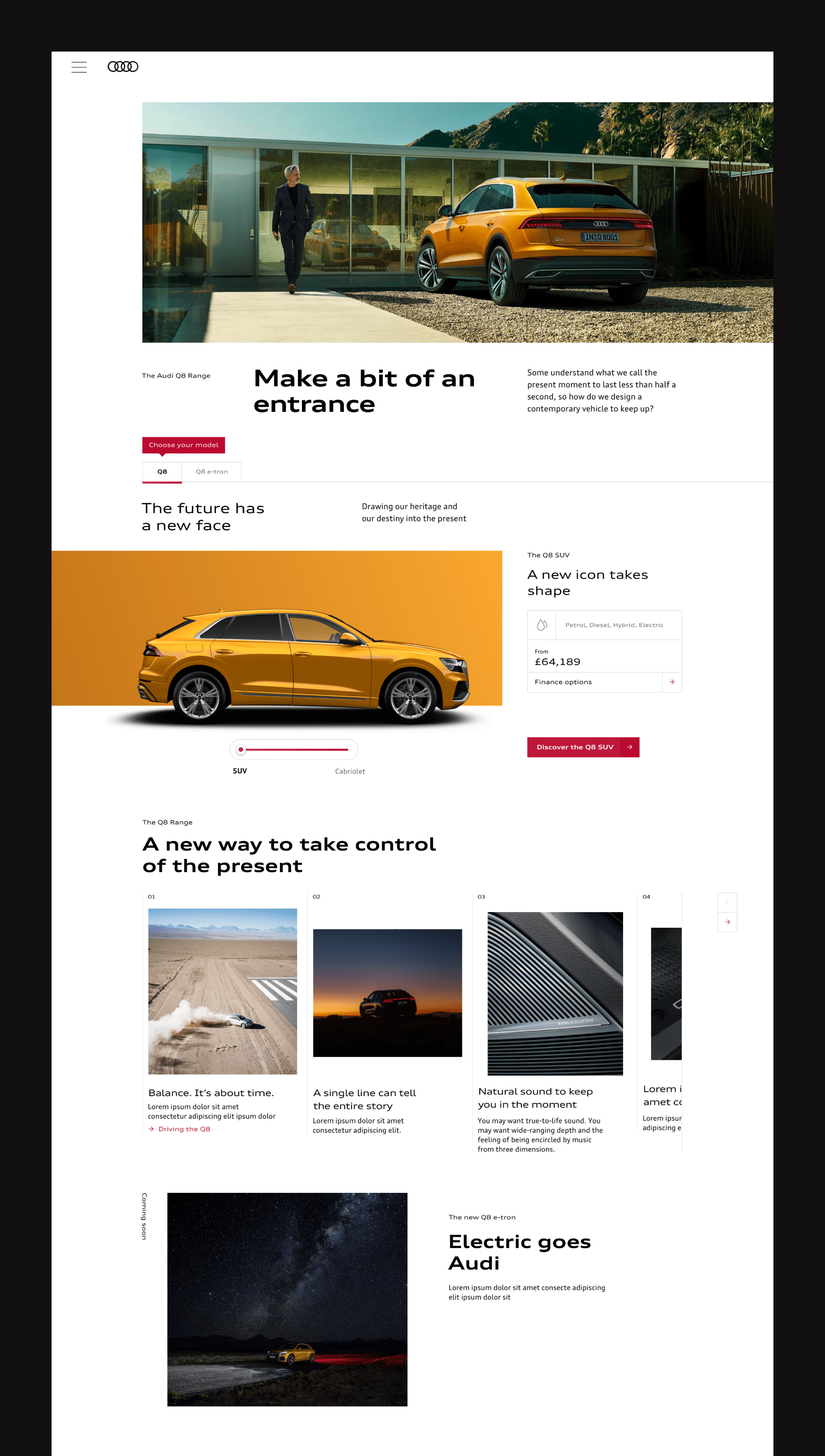 Audi UK design exploration