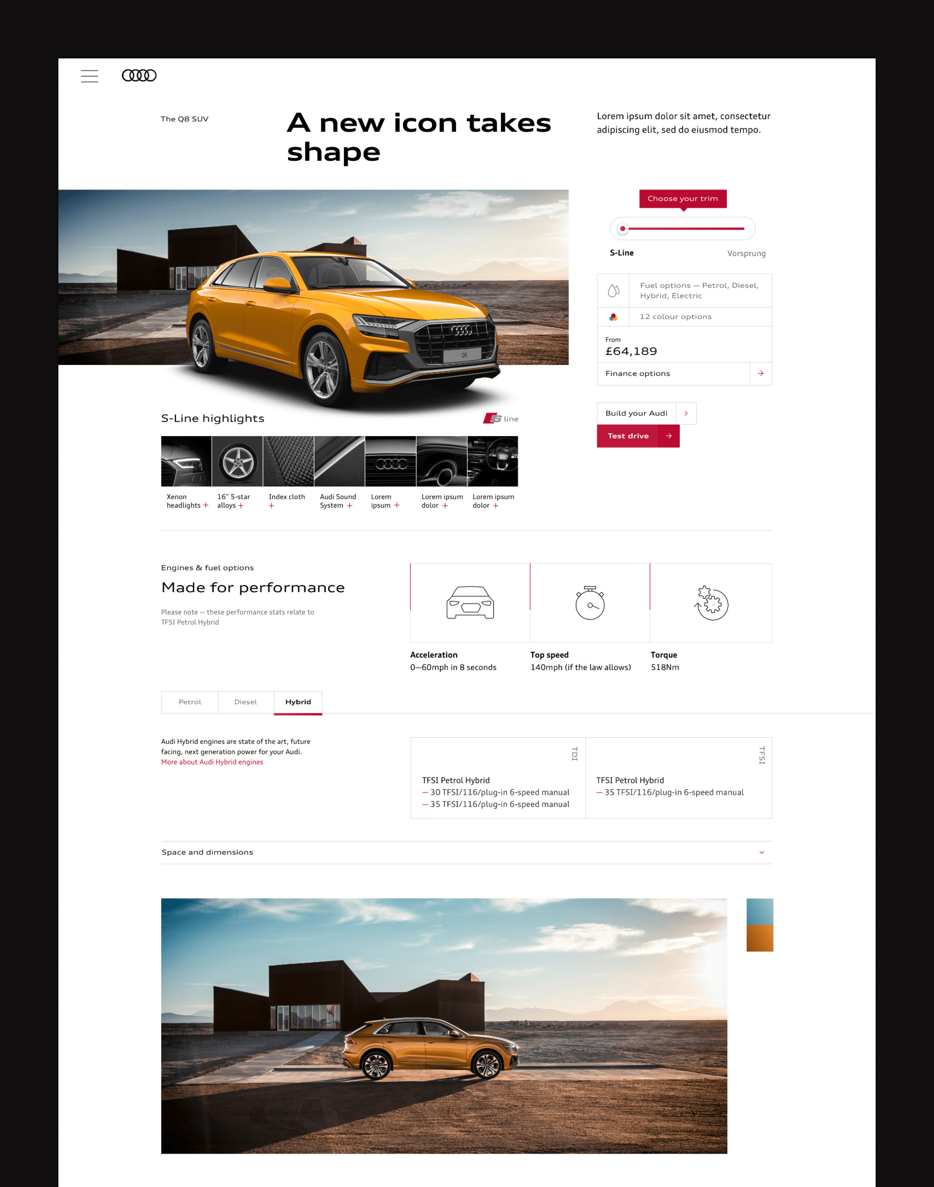 Audi UK design exploration