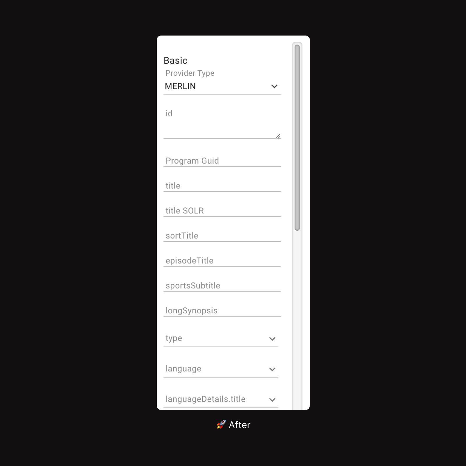 Sky & Comcast improved scroll bar with doubled hit area